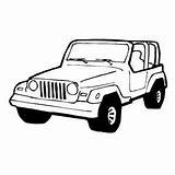 Coloring Jeep Wrangler Pages Truck Printable Trucks Vehicles Cars Freeprintablecoloringpages sketch template