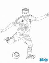 Xavi Coloring Soccer Pages Jersey Color Hellokids Print Comments sketch template