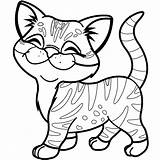 Mignon Chaton Trop Imprimer Gato Chats Mimi Sonriendo Greatestcoloringbook Dibujosonline Categorias sketch template