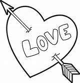 Heart Coloring Pages Printable Valentine Categories Kids sketch template