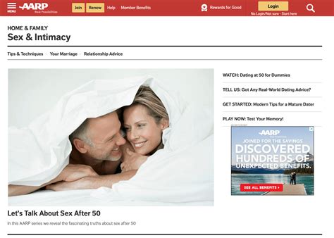 aarp sex and intimacy website stella fosse