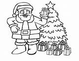 Santa Coloring Pages Claus sketch template