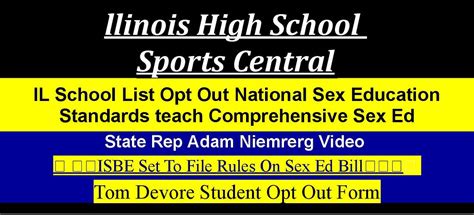 Il School List Opt Out National Sex Education Standards Teach