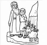 Isacco Abramo Colorare Abraham Religiocando Bambini Crianças sketch template