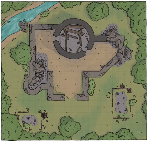 ruined castle map  dungeons dragons dd amino