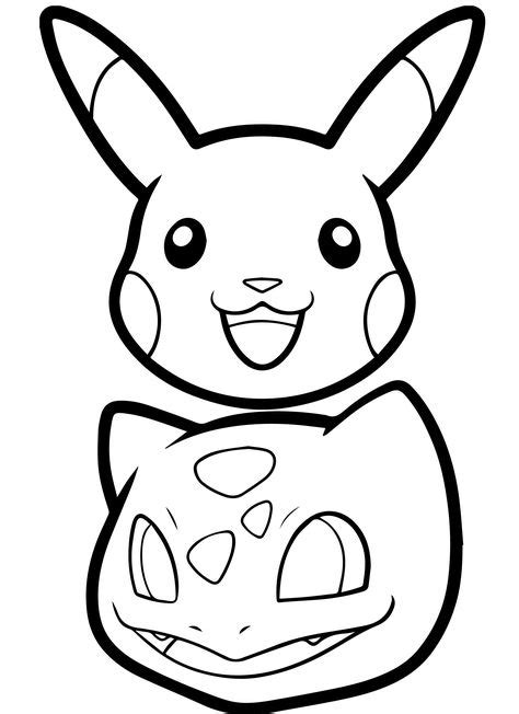 pikachu coloring pages head pikachu coloriage