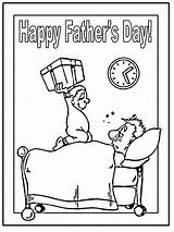 Coloring Pages Happy Fathers Holiday Handmade sketch template