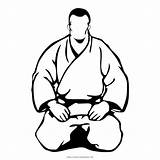 Judo Dibujo Instructor Istruttore Página Stampare Ultracoloringpages sketch template