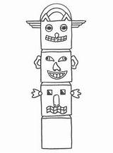 Totem Poles sketch template