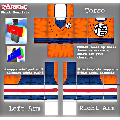 roblox goku shirt template