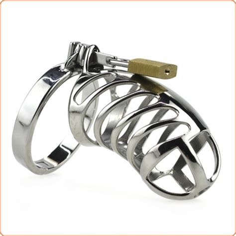 metal male cb restraint device penis chastity cage [mw