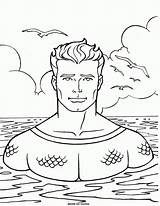 Aquaman Coloring Pages Kids Fun sketch template