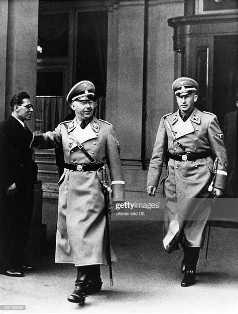 German Reichsf³hrer Ss And Gestapo Chief Walking Out Of The Hotel