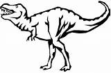 Rex Coloring Pages Dinosaur Outline Trex Dinosaurs Line Drawing Tyrannosaurus Clipart Colouring Giganotosaurus Printable Cute Color Cliparts Para Colorir Land sketch template