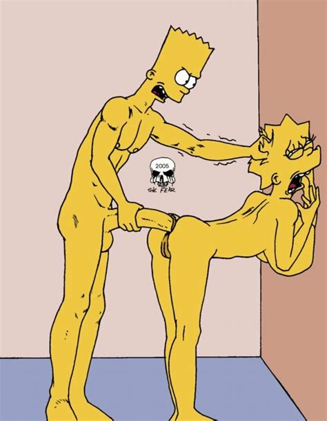 Rule 34 Against Wall Anal Bart Simpson Buggery Color Female Human