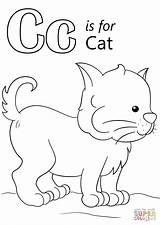 Coloring Letter Cat Pages Printable Animals Drawing Preschool Cow Car Print Abc Preschoolers Alphabet Minecraft Nature Worksheets Color Kids Crafts sketch template