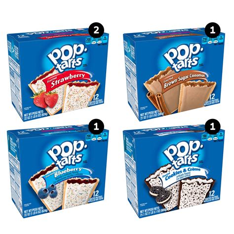 pop tarts frosted variety pack  toaster pastries  frosted