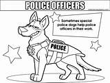 Coloring Police Dogs Colouring Pages Officers Resolution High Themes Medium sketch template