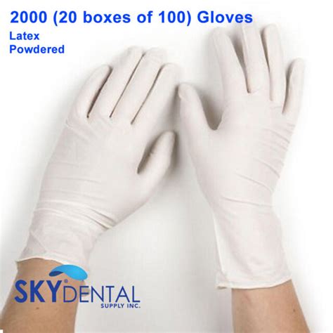 1000 10 boxes long latex gloves powdered extra small size xs glove ebay