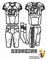Coloring Redskins Pages Popular Football sketch template