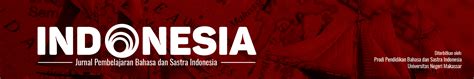 Indonesia Jurnal Pembelajaran Bahasa Dan Sastra Indonesia
