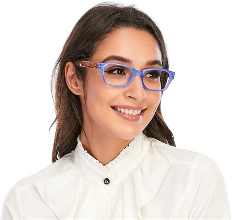 doovic reading glasses blue light blocking glasses 1 0 blue frame