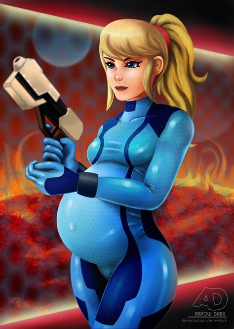Pregnant Samus By Arrowdark Hentai Foundry
