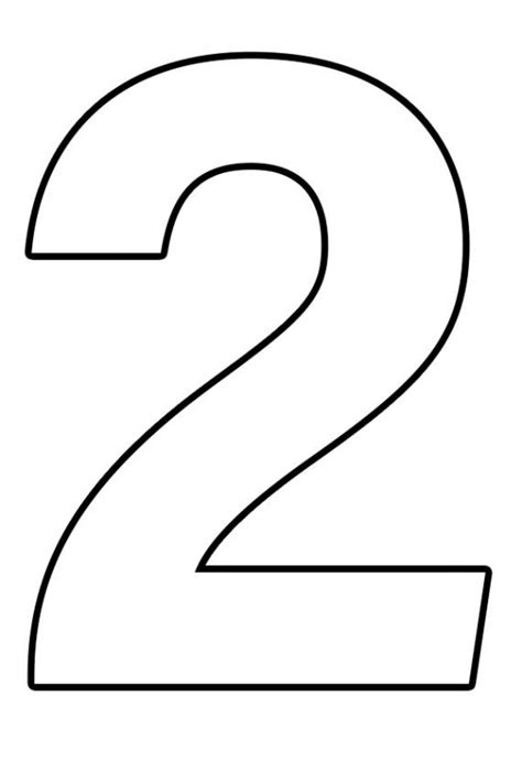printable number  template coloring page