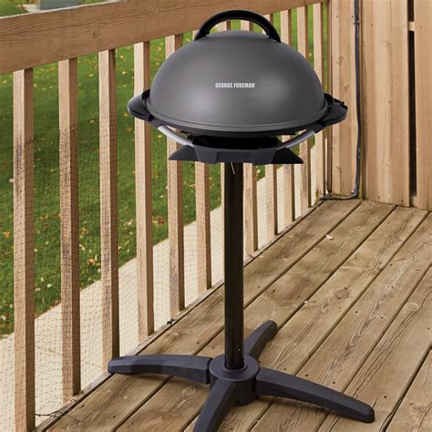 george foreman  indooroutdoor electric grill  stick barbecue