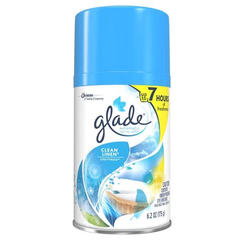 glade  oz clean linen automatic air freshener spray refill