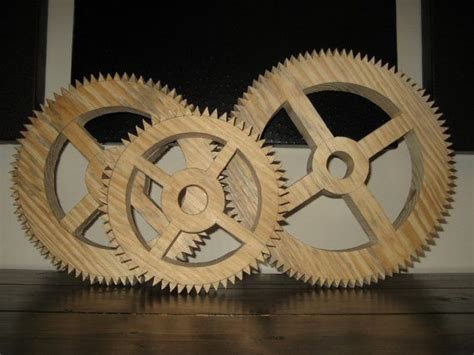 piece wooden gear set wooden gears wooden gear sets
