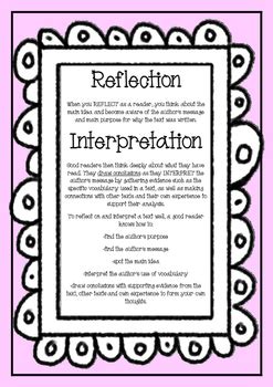 reading comprehension strategies reflection  interpretation