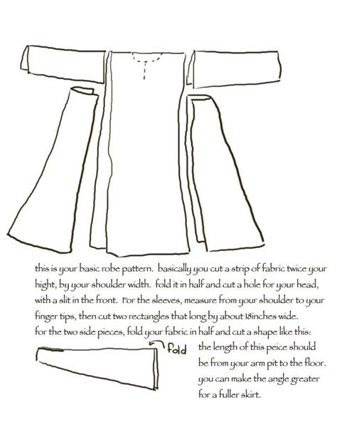 medieval sca clothing patterns tutorials images  pinterest