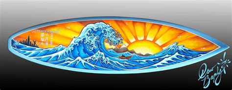 custom art painted  surfboards  companies  private collectors