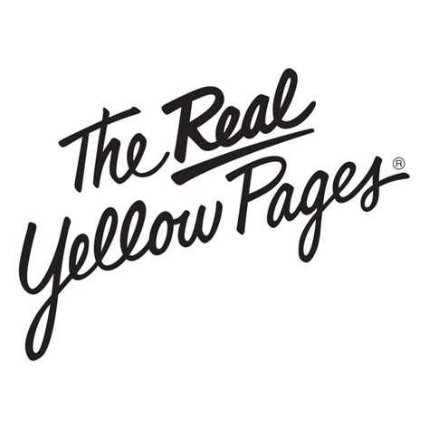 real yellow pages logo vector logo   real yellow pages brand   eps ai