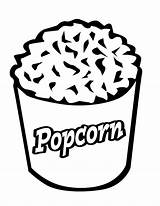 Popcorn Coloring Pages Clipart Pop Corn Cliparts Printable Becuo Clip Library Drawing Getdrawings Favorites Add sketch template