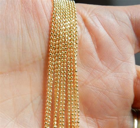 gold vermeil gold plated sterling silver diamond cut mm etsy