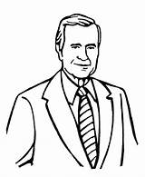 Bush George Coloring Hw Pages Clipart President Presidents Clip Clipground Printable Search Print Library Go Use Again Bar Case Looking sketch template