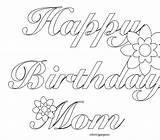 Birthday Coloring Happy Pages Card Printable Mother Aunt Mom Cards Kids Getcolorings Print Awesome Color Colorings Getdrawings sketch template