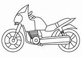 Moto Desenhar Motocicleta sketch template
