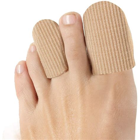 pack toe caps close finger toe sleeve tubes toe protectors gel