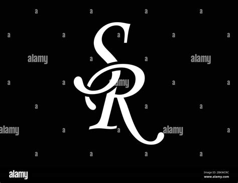 initial monogram letter sr logo design vector template graphic alphabet symbol  corporate