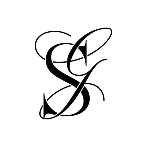 personal logo initials logo  initials monogram logo gs sg