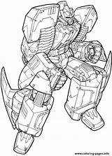 Coloring Transformers Pages Printable sketch template