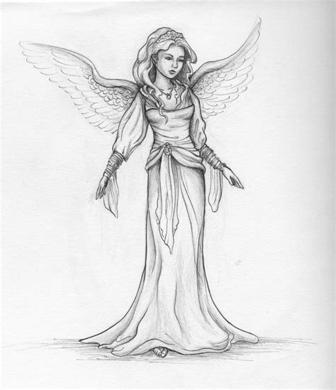 angel pencil drawings  paintingvalleycom explore collection