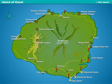south kauai map poipu beach poipu kai resort suite paradise