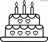 Cake Coloringall sketch template