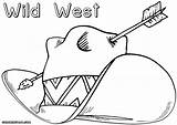 West Wild Coloring Pages Colorings sketch template