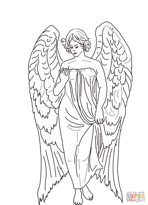 guardian angel  sword coloring pages