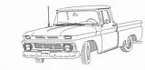 Chevy Silverado C10 Coloring Sketch Trucks Gmc Chevrolet Pages Line Drawings Truck Drawing Old Car Auto Pickup 1947 1966 Ford sketch template